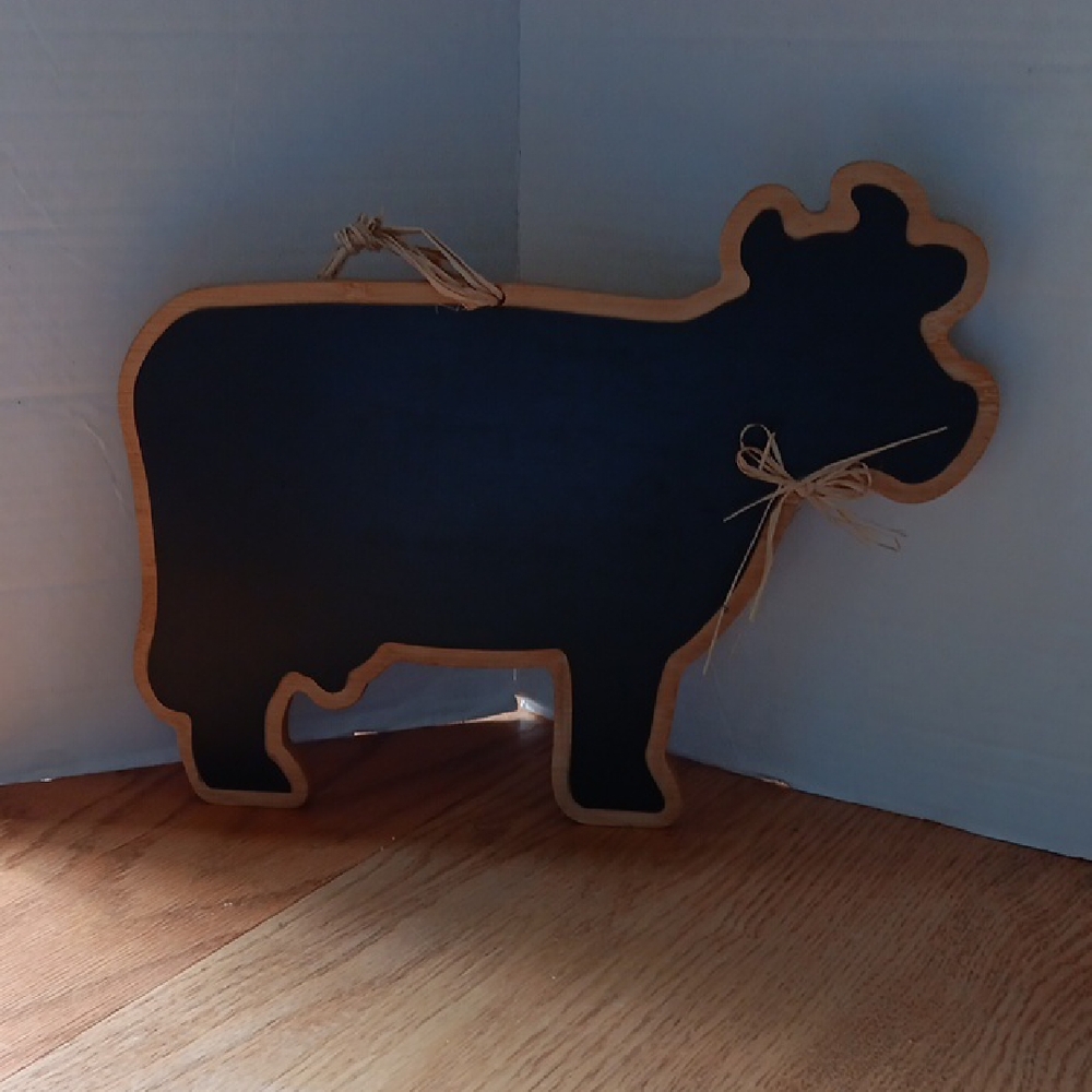 Chalkboard Cow Wall Decor